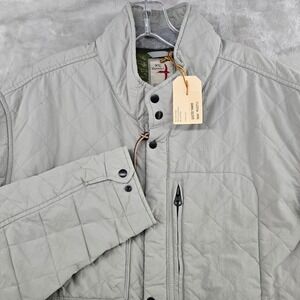 Relwen Size XL Quilted Tanker Jacket Utility Field Coat Light Grey Huckberry NEW